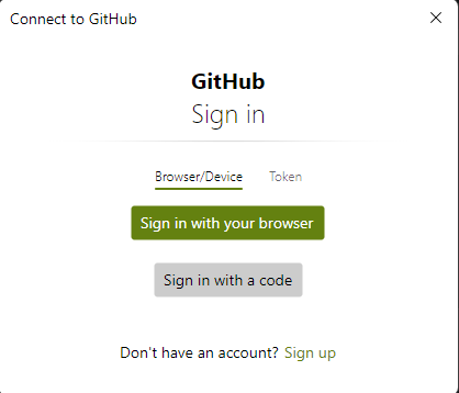 github sign-in